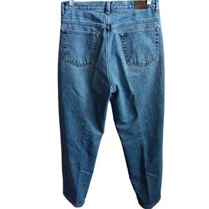Vintage 1990's Men's 32x30 L.L.Bean Lined Natural Denim Jeans Green Fleece Liner